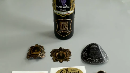 ワインのロゴ メタルラベル ビール瓶のステッカーラベル